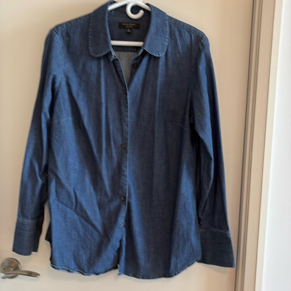 Banana Republic Riley Shirt, Denim, size 16 - Picture 1 of 5